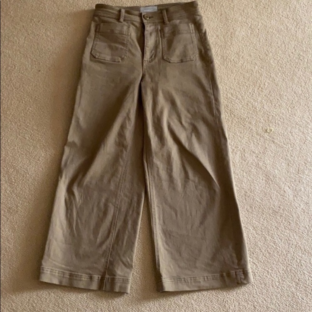 Everlane wide leg cropped pants